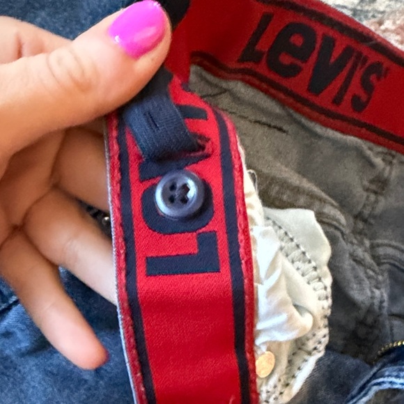 Levi's Boy Straight Leg Blue Jeans - Picture 3 of 6